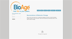 Desktop Screenshot of members.bioagetest.com
